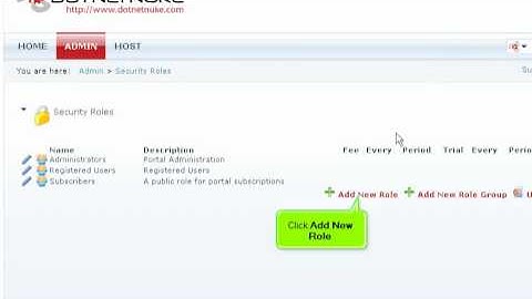 Tutorial: How to manage security roles in DotNetNuke | LayerOnline Web Hosting