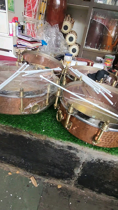 Copper & Brass Mix Tasha 😍#youtubeshorts #shortvideo #music #musician #puneri_music #dholki #shorts