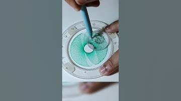 Simple Spirograph design Satisfying ASMR Video #shorts #ytshorts #viral