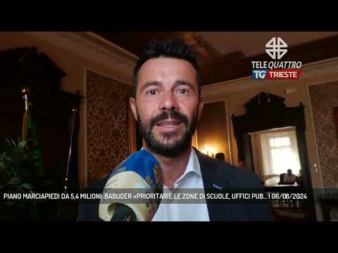 PIANO MARCIAPIEDI DA 5,4 MILIONI: BABUDER «PRIORITARIE LE ZONE DI SCUOLE, UFFICI PUB... | 06/08/2024