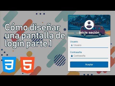 Diseño de una pantalla de login (parte 1)