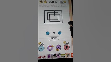 How many rectangle are there Level 76 Brain Test Game #gaming #gameplay #game #braintestgame