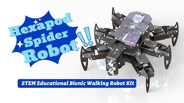 Adeept Hexapod Spider Robot Kit for Arduino | ADA033-Metal | Spider Walking Robot, STAM Robotics Kit