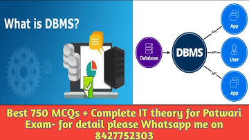 Class-43: DBMS(Part-1)- ਸਪੈਸ਼ਲ  ਪੰਜਾਬ ਪੁਲਿਸ ਅਤੇ PSSSB Clerk(I.T) ਲਈ ਮਹੱਤਵਪੂਰਨ ਵੀਡਿਓ