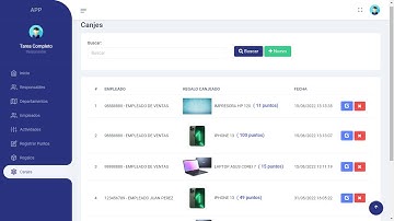 Sistema de CANJES en PHP (Laravel) y MySql - Código fuente + Config