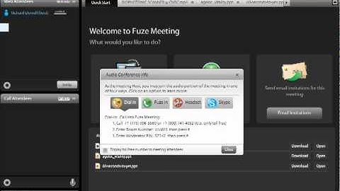 Using Fuze Meeting