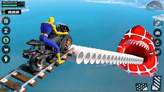 Mega Ramp Stunt Racing Simulator - Superhero  GT Bike Racing Stunt 2021 - Android Gameplay screenshot 5