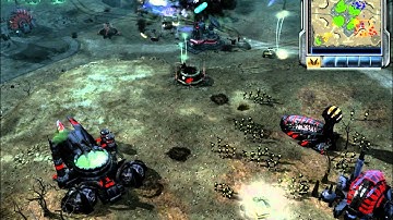 Command and Conquer 3 Tiberium Wars 2vs1 Brutal AI(Necris)