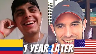 MY FIRST TANDEM FRIEND! Chatting live for the first time over 1 year later! | Hemos mejorado mucho!