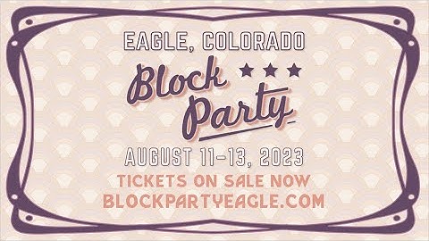 Block Party 2023 Wave 1 Artist Announcement Video