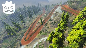 Terrain deformation by Curve - MTerrain plugin Godot