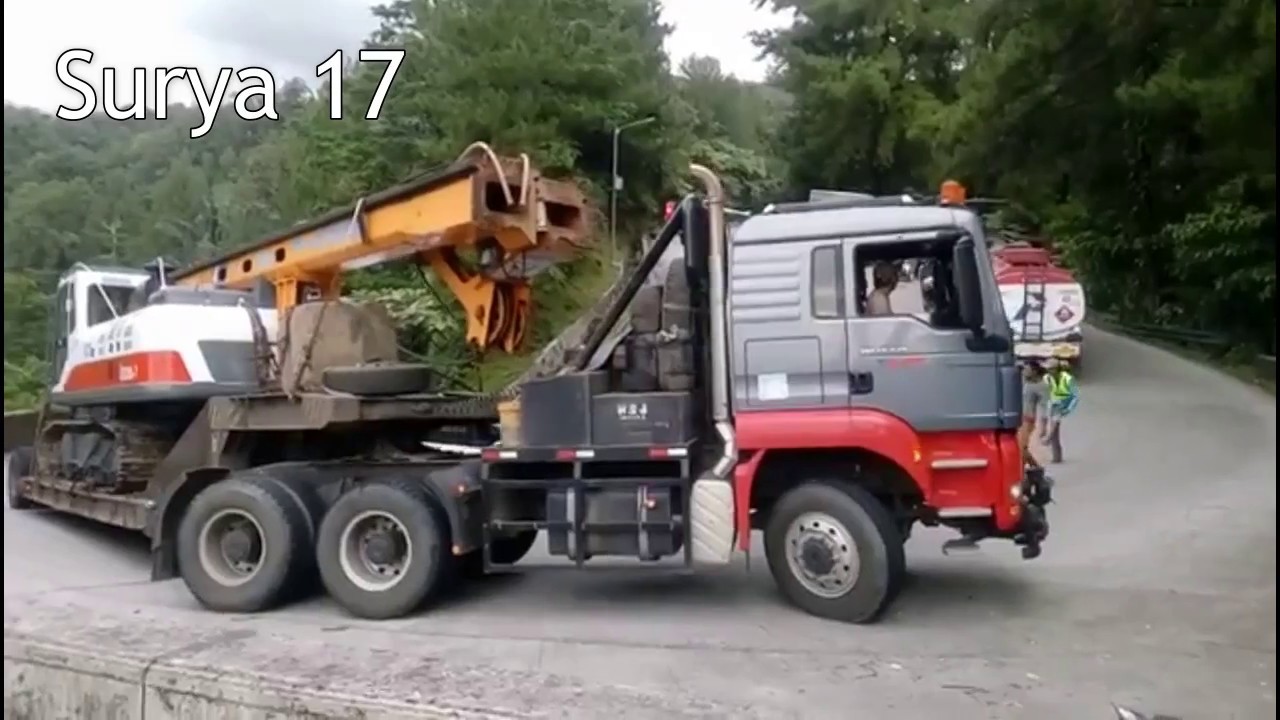 Truck MAN TGS Muatan Crane 60 TON Sitinjau Lauik YouTube