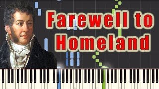 Polonaise 'Farewell to Homeland' - Michał Kleofas Ogiński [Piano Tutorial] (Synthesia)