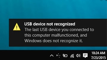 How To Fix USB Device Not Recognized on Windows 11 / 10 Problem