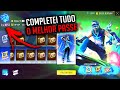COMPLETEI! ZEREI O NOVO MELHOR PASSE BOOYAH MAIO 2024 REALIDADE DE PIXELS ELITE ITENS FREE FIRE ff