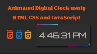 Digital Clock using HTML CSS and JavaScript || How to m... | Doovi