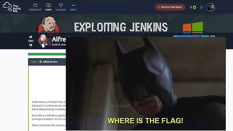 TryHackMe Alfred EXPLOITING JENKINS