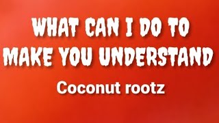 WHAT CAN I DO TO MAKE YOU UNDERSTAND(lyrics )-COCONUT ROOTZ