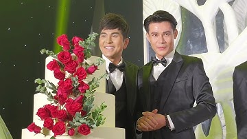 Cặp đôi đam mỹ Hoàng Đăng Khoa - Duy Bảo phấn khích khi "hấp hôn" ở Lễ Cưới Tập Thể LGBT