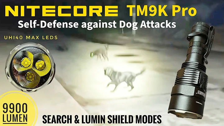 Nitecore TM9K Pro - Search & Lumin Shield modes for Self-Defense Against Dog Attacks