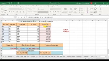 M4 Bài 16   CÁCH SỬ DỤNG HÀM THỐNG KÊ CÓ ĐIỀU KIỆN SUMIF & COUNTIF TRONG EXCEL Microsoft Office 365