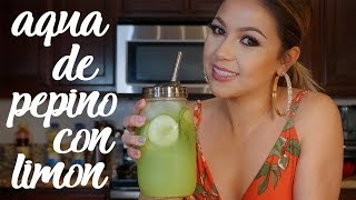 How To Make A Refreshing Cucumber Water With Lime (AGUA DE PEPINO CON LIMÓN )