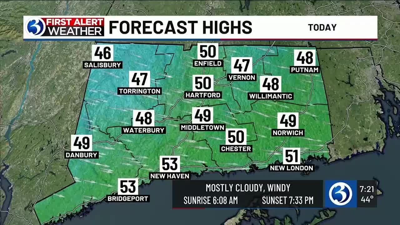 FORECAST: Cooler and windy today before a warming trend begins - YouTube