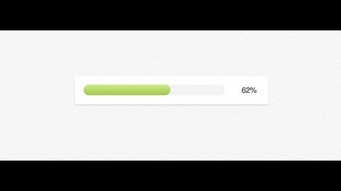 progress element - progress bar: HTML5
