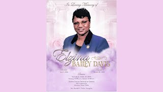 Celebrating The Life of Sister Elzina Bailey Davis