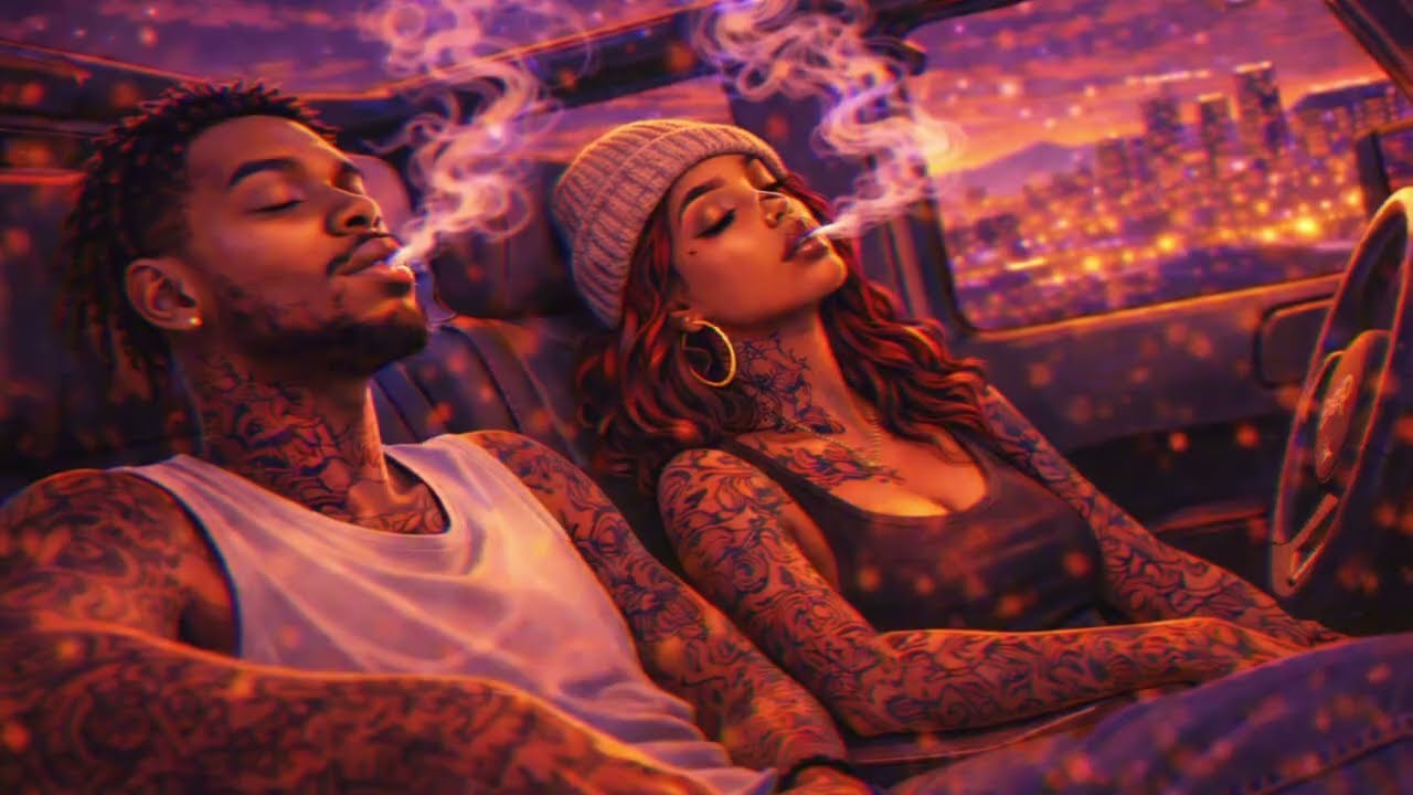 West Coast Chill Rap 🌙 Night Drive Vibes | Smooth Blues Hip Hop (Purple Haze Mood)