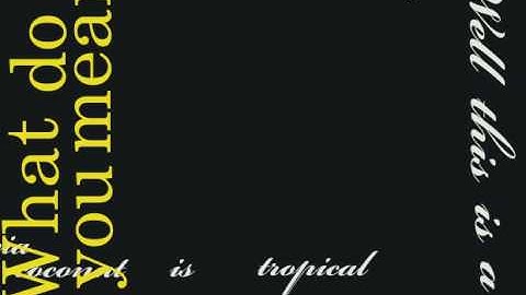 Monty python and the holy grail coconut typography