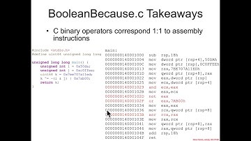 Boolean Logic: BooleanBecause.c Explanation - Architecture 1001: x86-64 Assembly