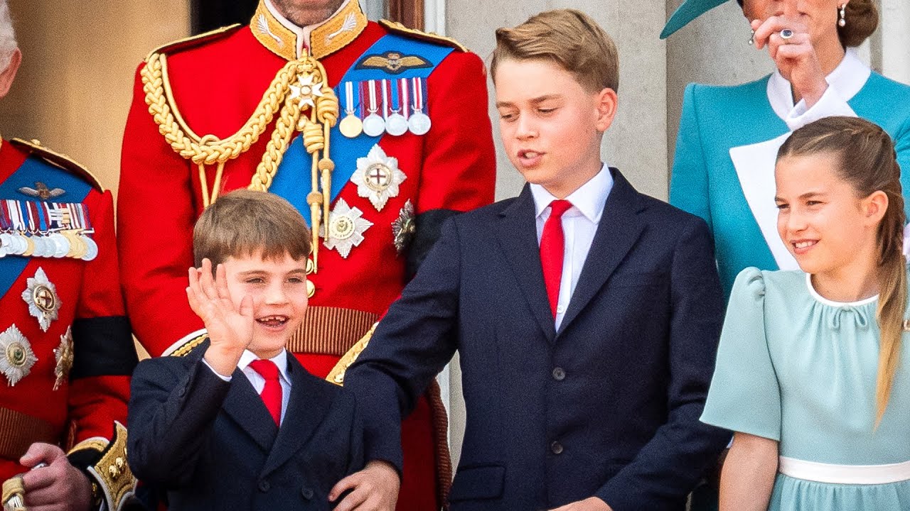 ⁣Watch Prince George SHUT DOWN Prince Louis at Trooping the Colour