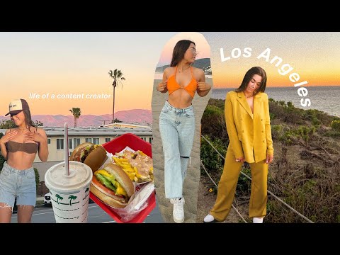 BTS of a content creator in LA *photoshoots, events, insta friends*