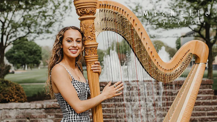 MICHELLE JUGOVICH | "Rewrite The Stars" Harp Cover