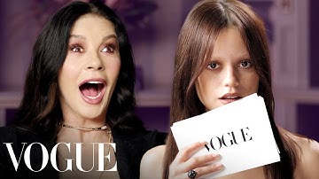 Jenna Ortega & Catherine Zeta-Jones Ask Rapid-Fire Questions | Off the Cuff | Vogue
