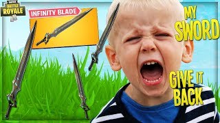 TROLLING COCKY NOOB WITH THE INFINITY SWORD in SWORD FIGHT on FORTNITE (Funny Fortnite Trolling)