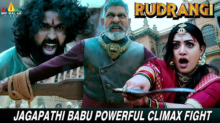 Jagapathi Babu Powerful Climax Fight | Rudrangi | #Ganavi | Latest Tamil Dubbed Movie Scenes
