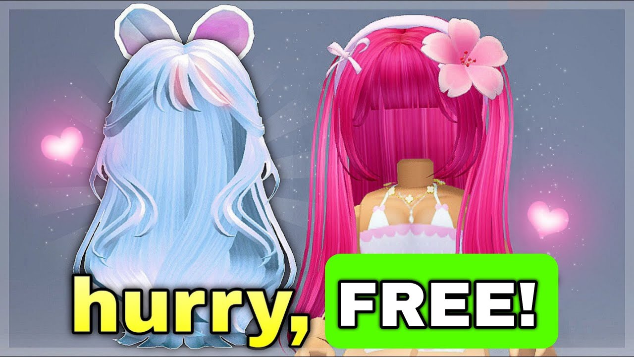 i5K on X: There you go! Beautiful Pastel Hair with fur! 👀😁 (Last one I  swear😂) #Roblox #RobloxDev  / X