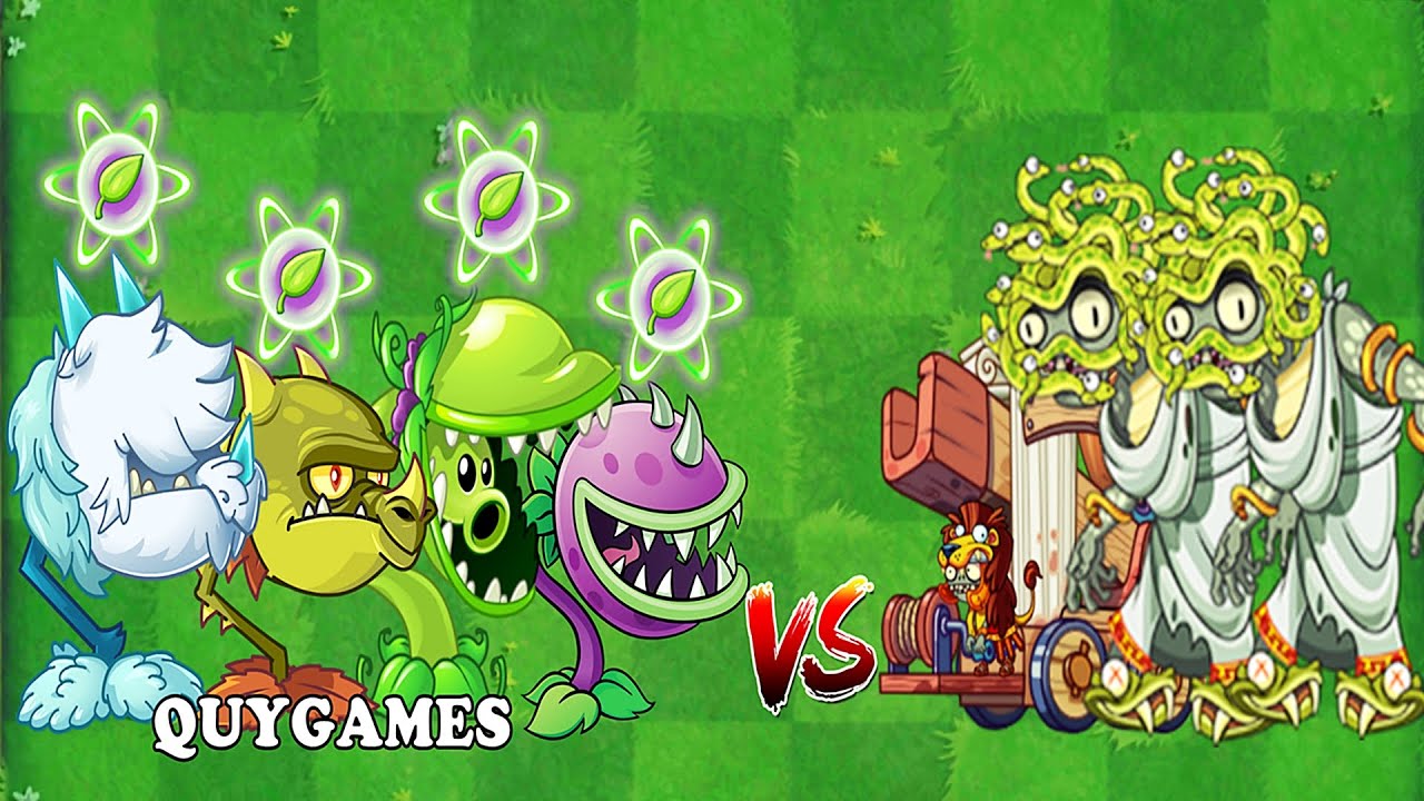 Plants VS. Zombies 2 All Chomper Vs Zombie Medusa! in PvZ2 Gameplay