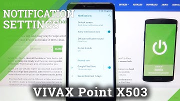 How to Enable/Disable App Notifications in Vivax Point X503 - Access Notification Settings