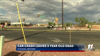 Car crash in Arizona kills three-year-old girl