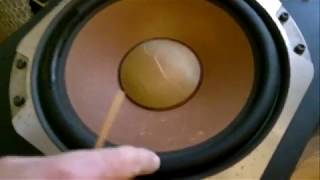 картинка: Обработка подвесов НЧ динамиков акустики Diatone DS - 501, часть первая