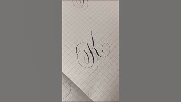 Flourished K #calligraphy #calligraphymasters #art #copperplatecalligraphy #flourishing #flourish