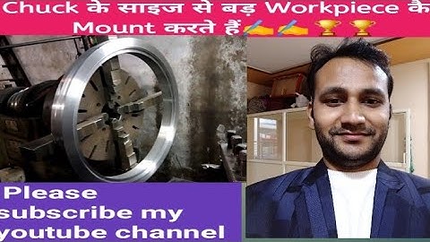 How to clamp workpiece larger than chuck size