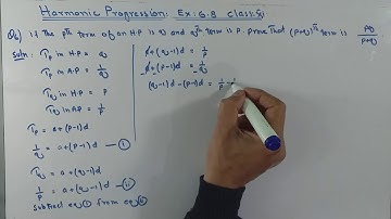 Harmonic Progression Ex: 6.8 Q:6 Class: Xi