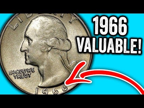 1966 QUARTERS WORTH MONEY - RARE &amp; EXPENSIVE COINS TO LOOK FOR!