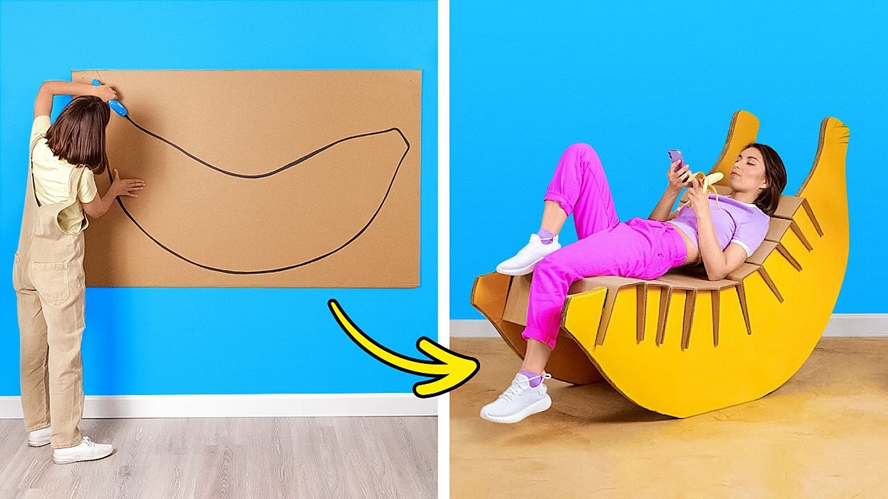 DIY FURNITURE FROM CARDBOARD! EASY CRAFTS FOR YOUR PLACE