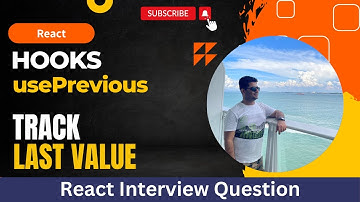 React usePrevious custom hook | Track last value of state | React Machine Coding