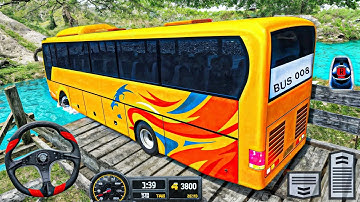 Offroad Coach Bus Driving - Real Uphill Bus Drive 2025 - Android GamePlay